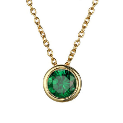 Lyra birthstone necklace