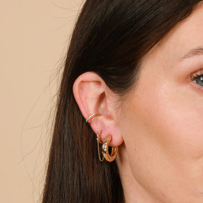Cosmic Circle Earrings | Gold