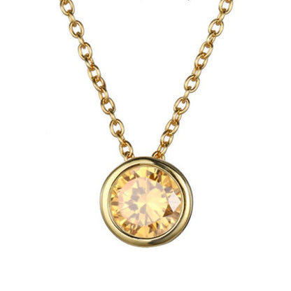 Lyra birthstone necklace