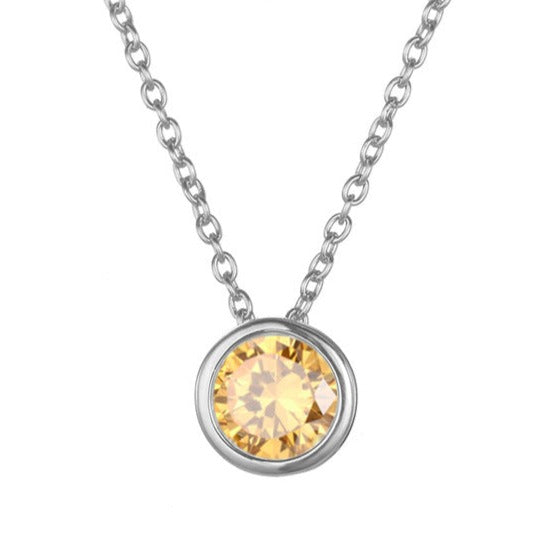Lyra birthstone necklace
