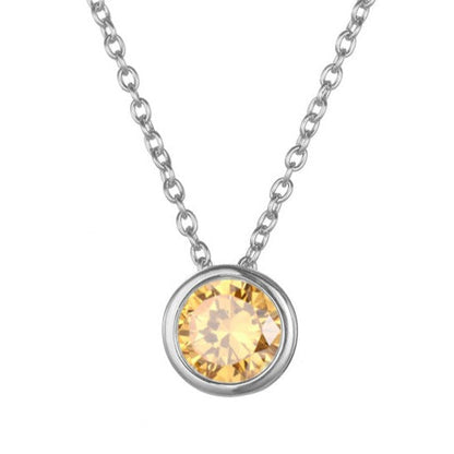 Lyra birthstone necklace
