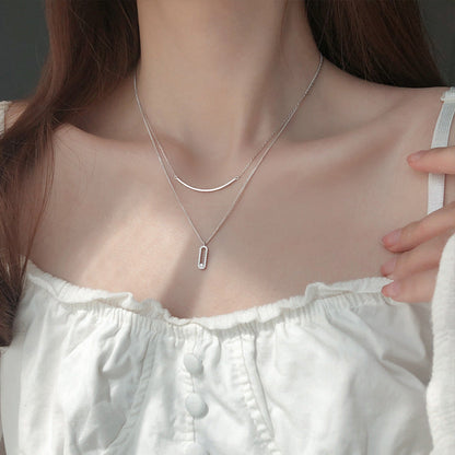 Gia layered crystal necklace