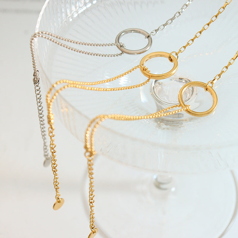 Magnificent twisted chain golden ring