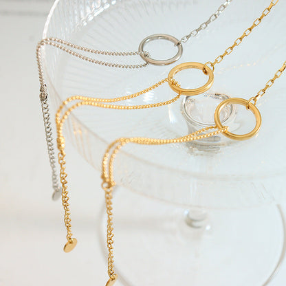 Magnificent twisted chain golden ring