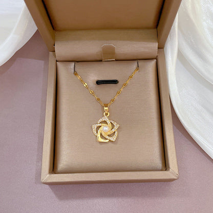 Orient pearl flower pendant