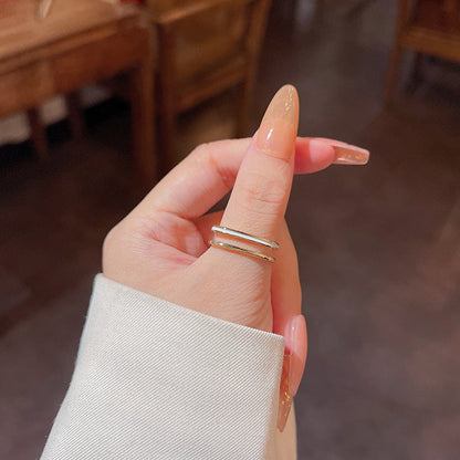 Olivia golden geometric ring