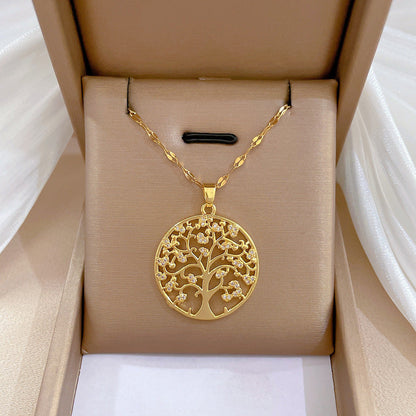 Lilia golden Tree of Life necklace