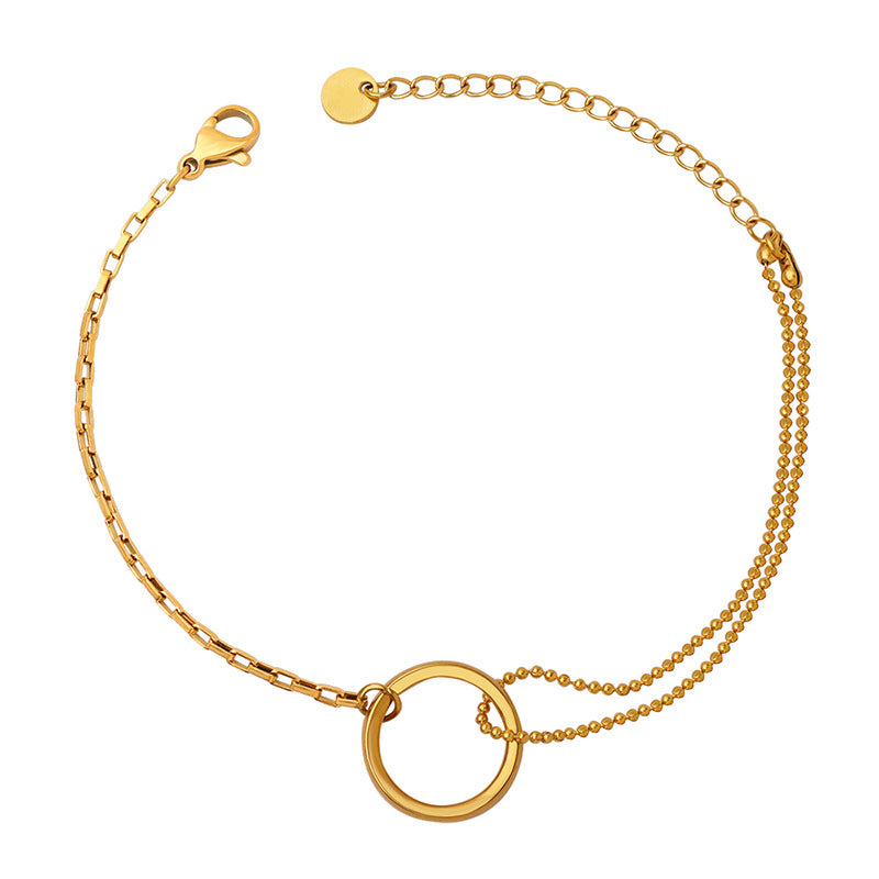 Magnificent twisted chain golden ring