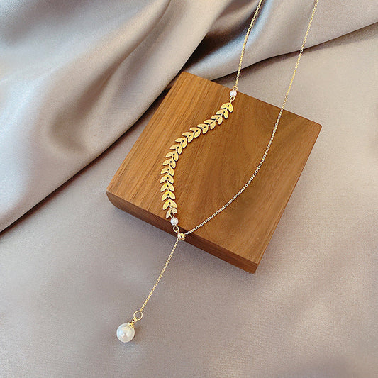 Golden Tranquility pearl necklace