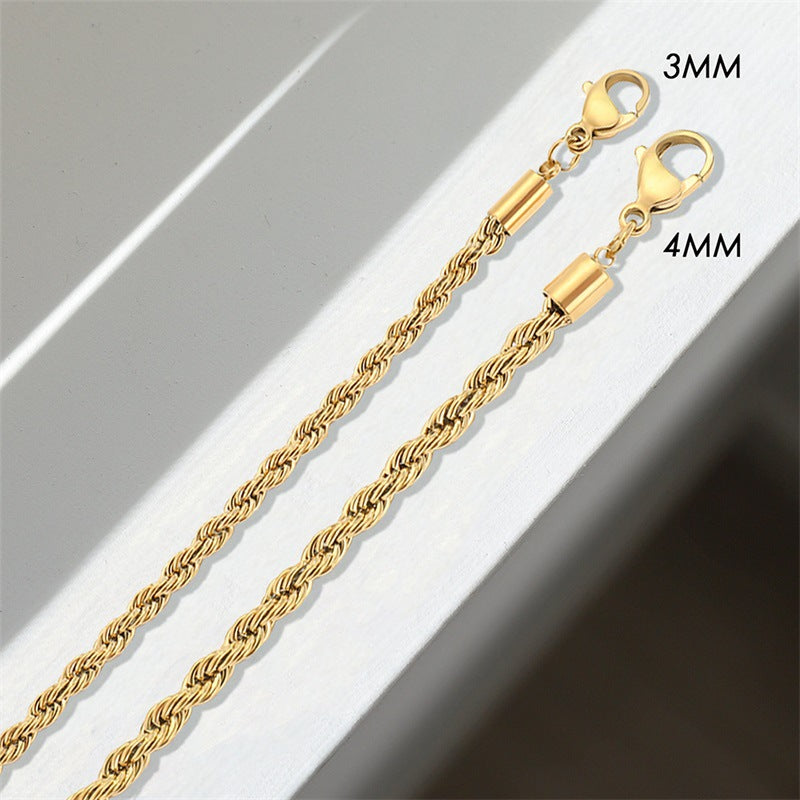 Olivia braided chain bracelet