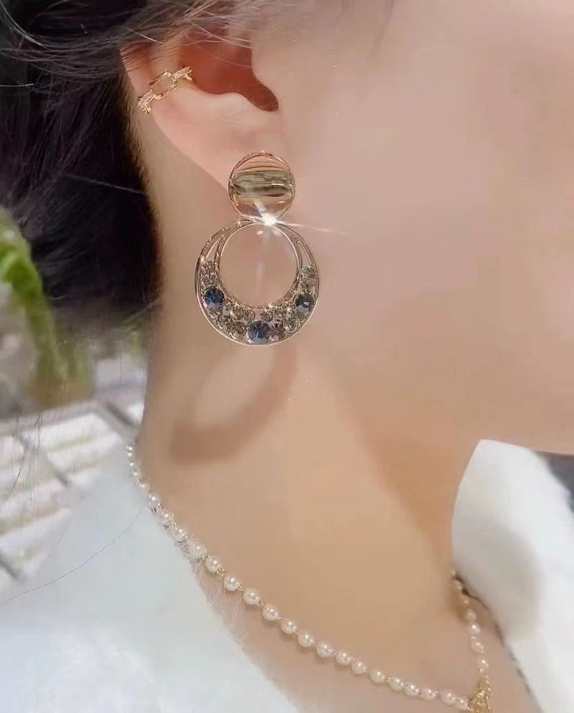 Lumina earrings with zircons