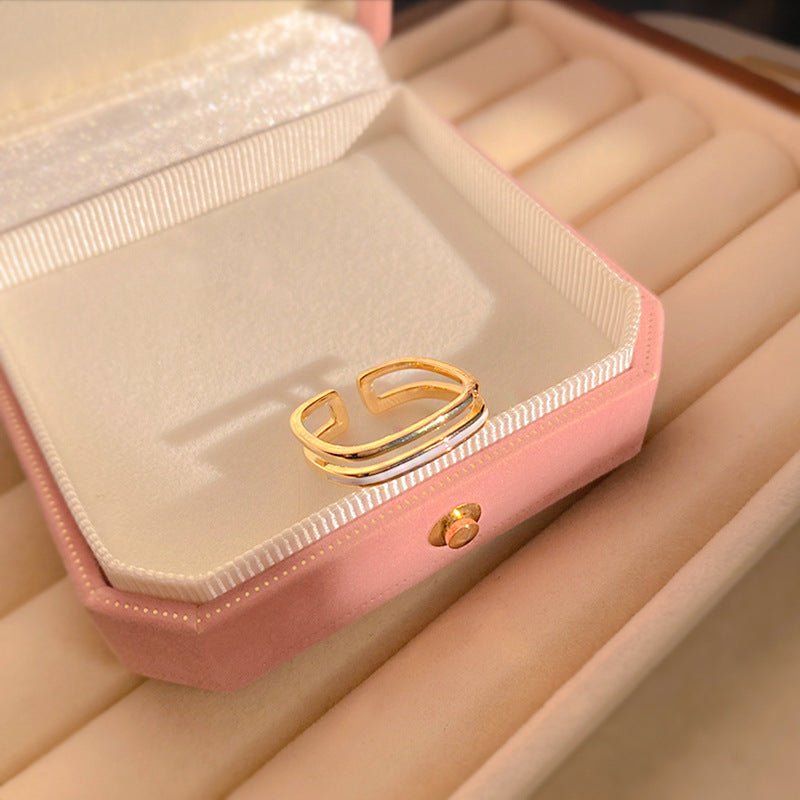 Olivia golden geometric ring