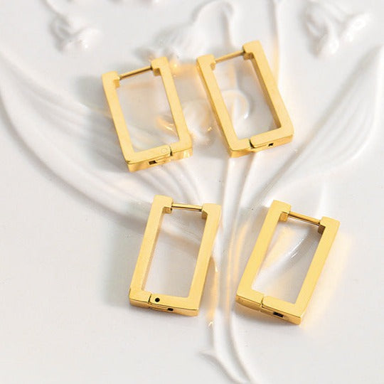Terra golden geometric earrings