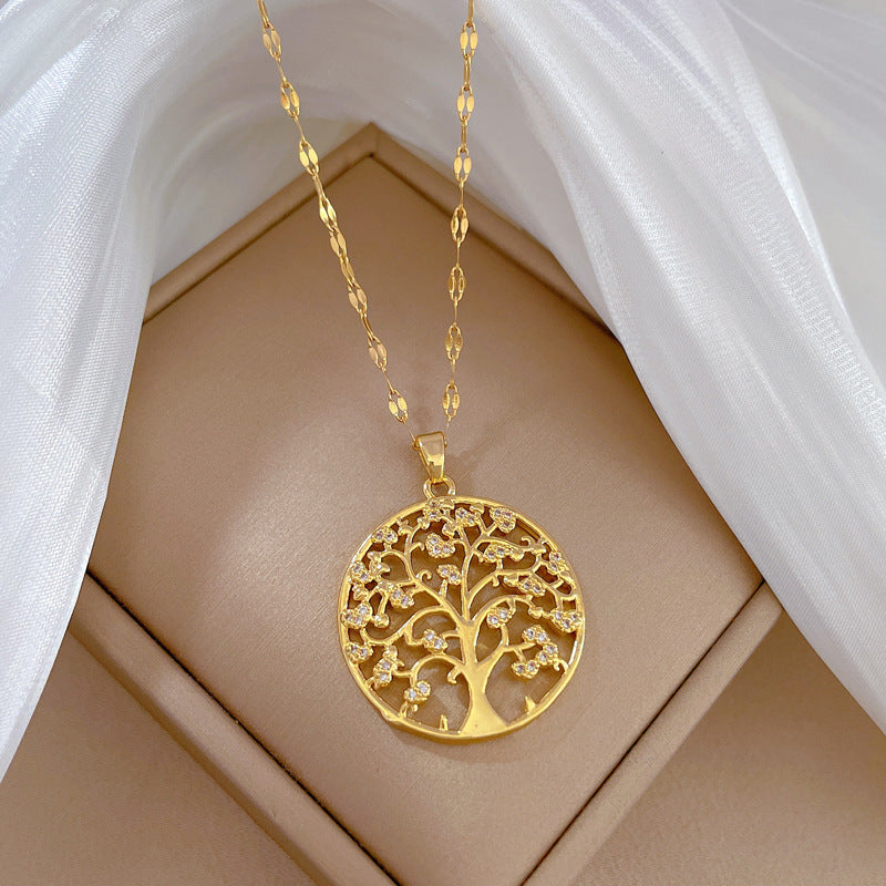 Lilia golden Tree of Life necklace