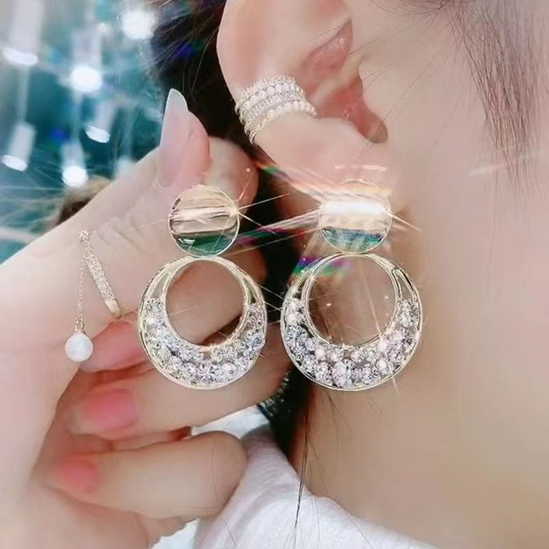 Lumina earrings with zircons