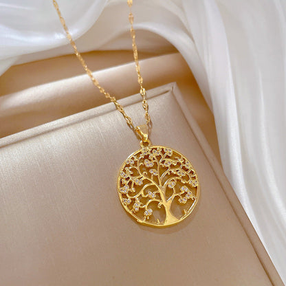 Lilia golden Tree of Life necklace