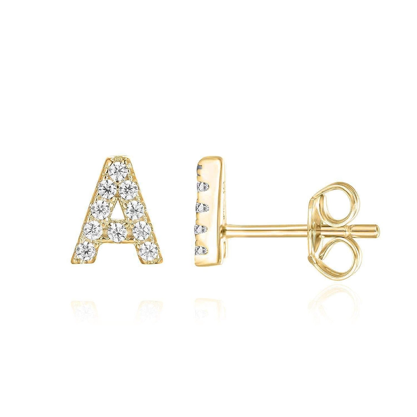 Initial 1-piece Earring | Gold