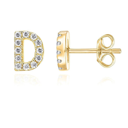 Initial 1-piece Earring | Gold