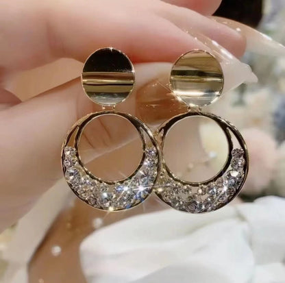 Lumina earrings with zircons