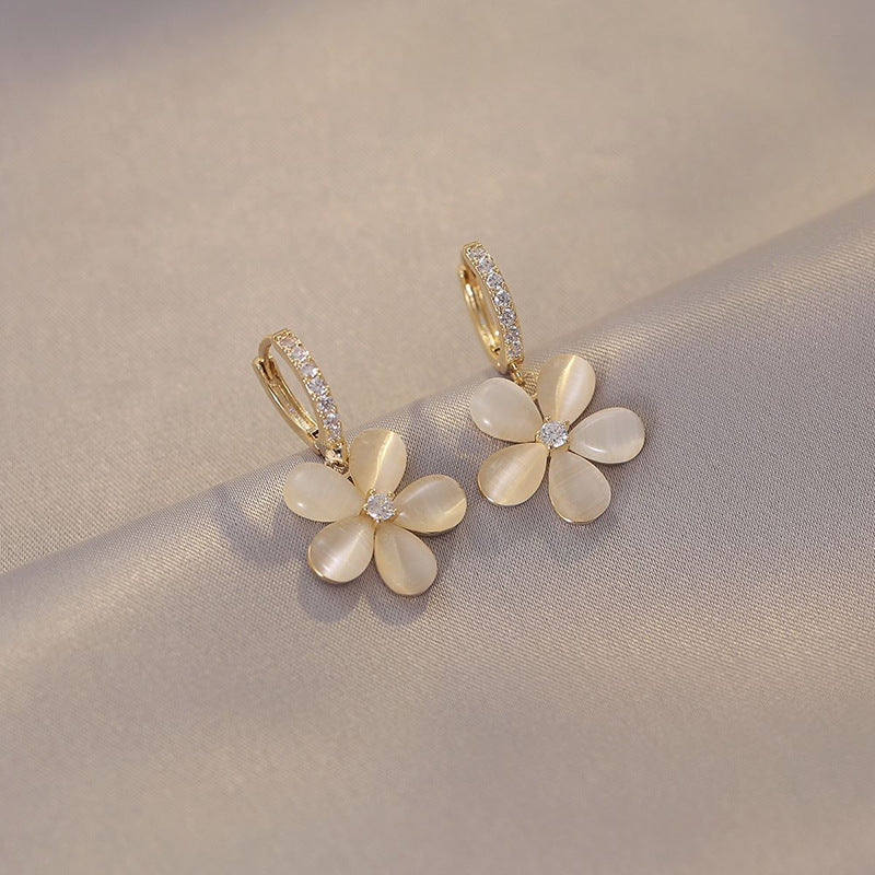 Sol golden ring earrings