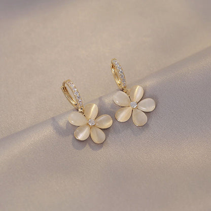 Sol golden ring earrings