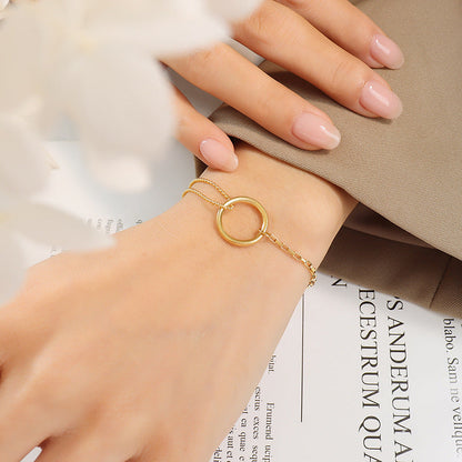 Magnificent twisted chain golden ring