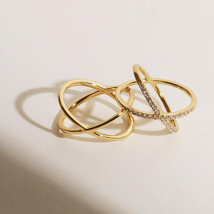 Kaleidoscope gold-plated earrings