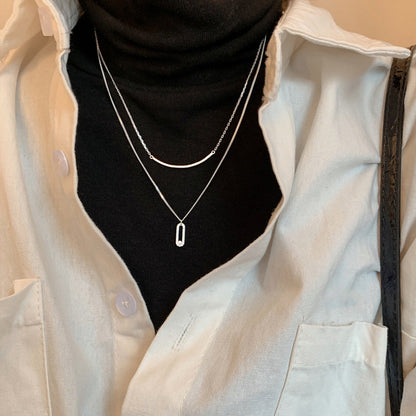 Gia layered crystal necklace