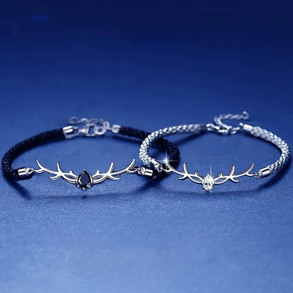 Antler Heart Zircon Bracelet