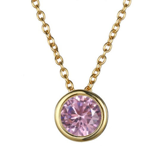 Lyra birthstone necklace