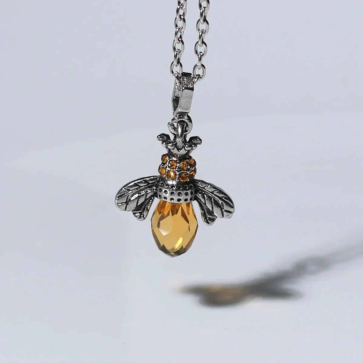 Vintage Bee Necklace & Earrings Box Set