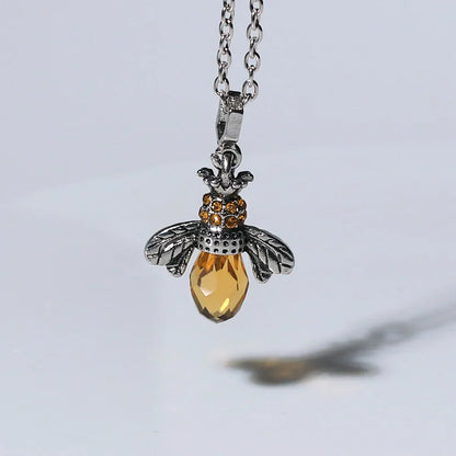 Vintage Bee Necklace & Earrings Box Set