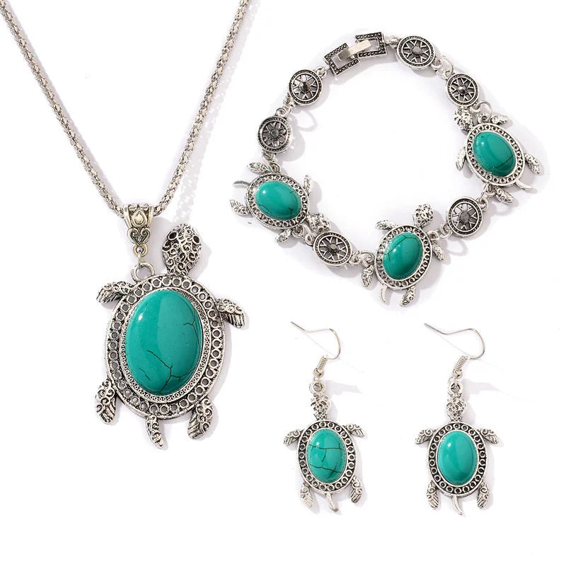 Turquoise Turtle Jewelry Box
