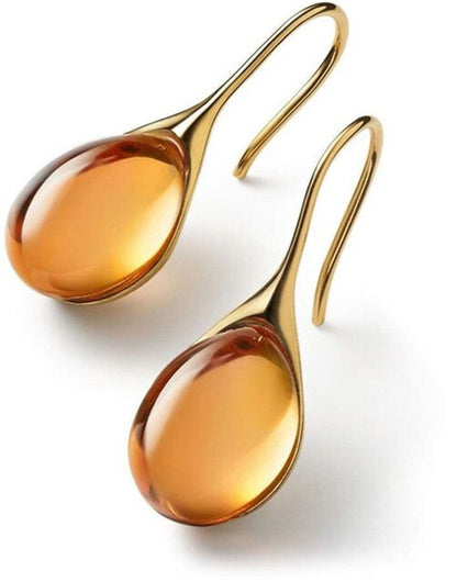 Golden and silver crystal earring drops