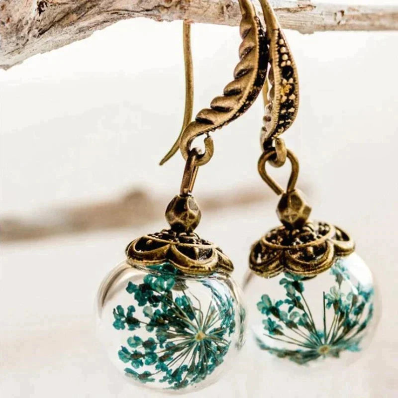Gold Exotic Nature Earrings