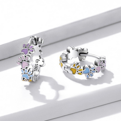 Colorful Paw Sterling Silver Tomettes