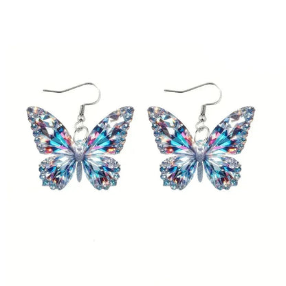 Sparkling Butterfly Tomettes Earrings