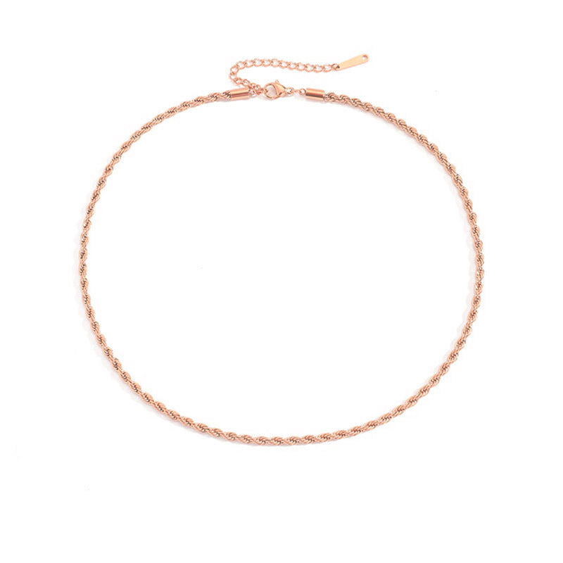 Olivia braided chain necklace