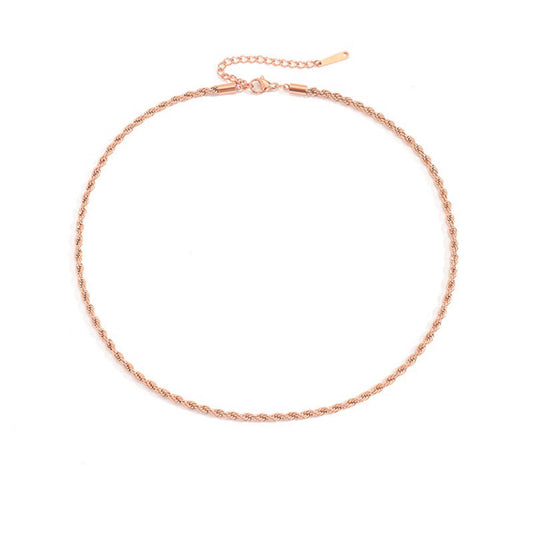 Olivia braided chain necklace