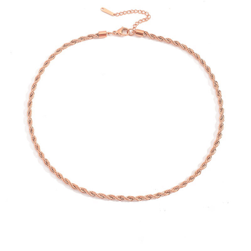 Olivia braided chain necklace