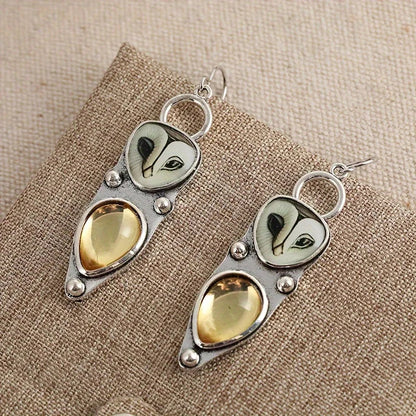 Boho Owl Tomettes Earrings – Nickel-Free for Sensitive Ears