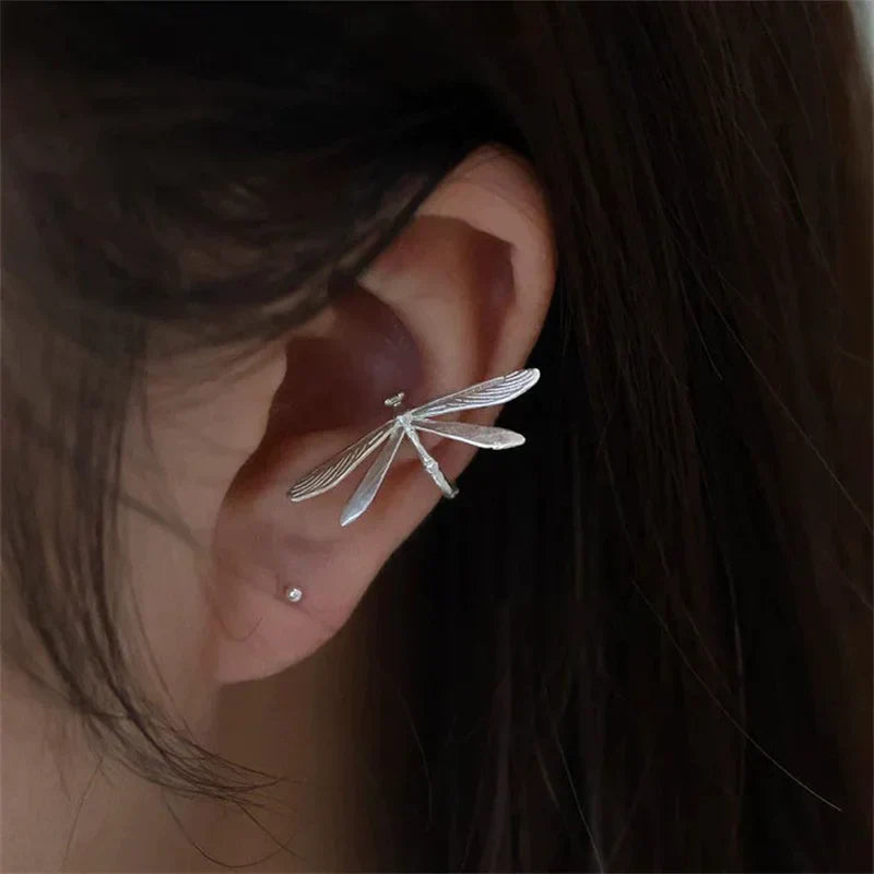 Delicate Dragonfly Clip Earrings