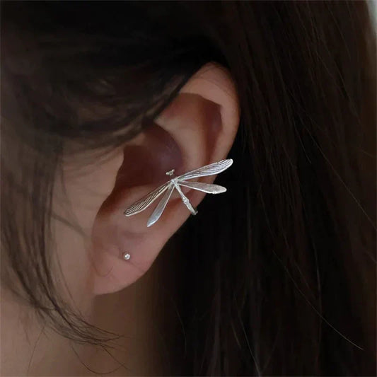 Delicate Dragonfly Clip Earrings