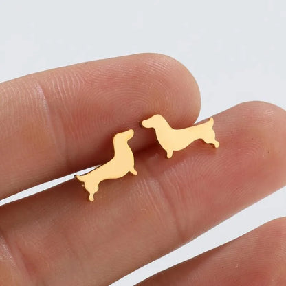 Fine Dachshund Earrings