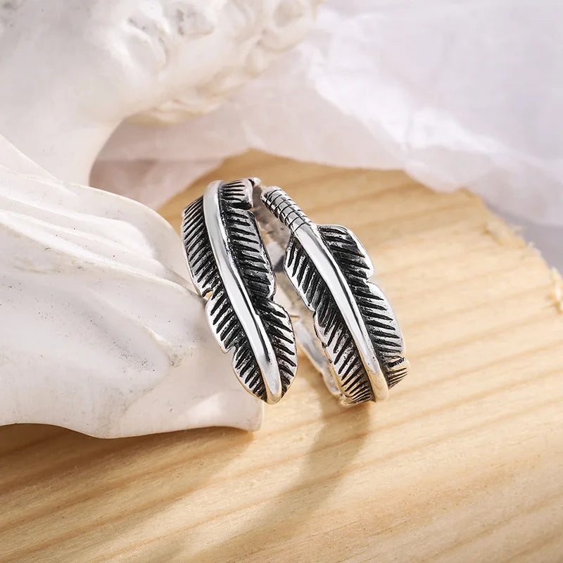 Angel's Feather - Adjustable Memorial Ring
