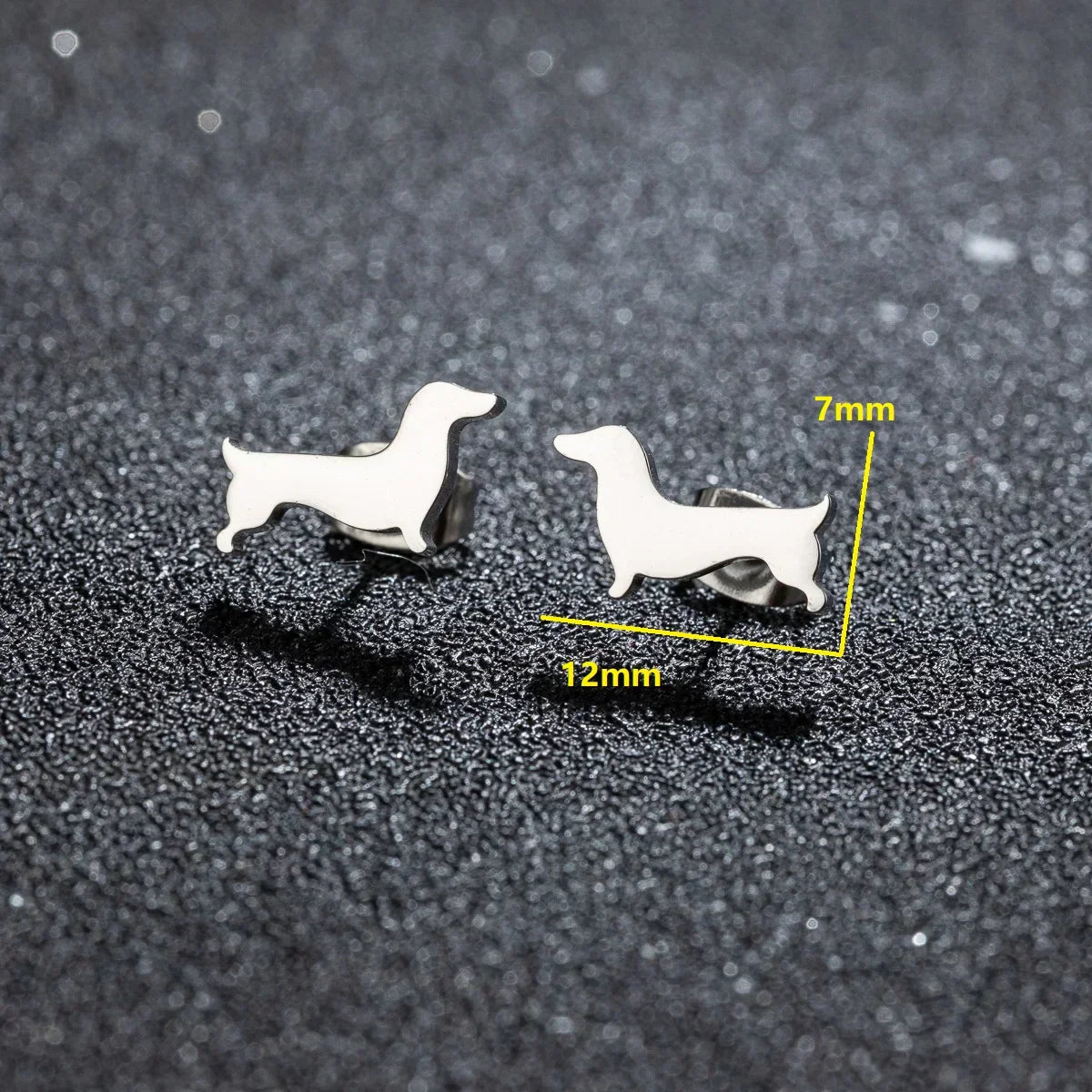 Fine Dachshund Earrings