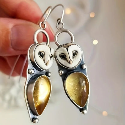 Boho Owl Tomettes Earrings – Nickel-Free for Sensitive Ears