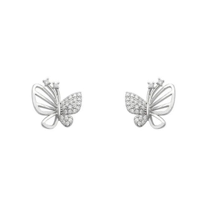 Elegant Fine Butterfly Zircon Earrings