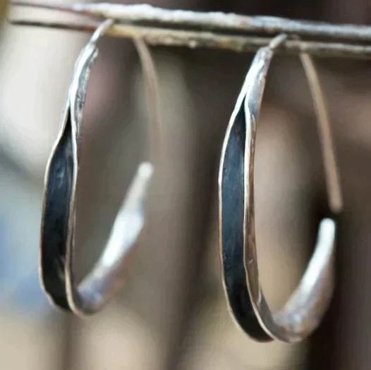 Large hoop earrings