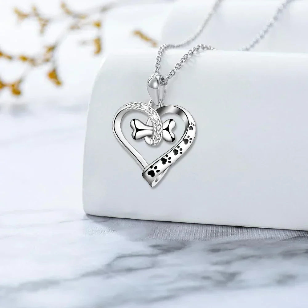 2-Piece Jewelry Box with Paw, Heart and Bone Charms